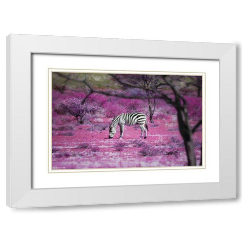 Once Upon a Time in Kenya - 7 White Modern Wood Framed Art Print with Double Matting by Heine, Ben