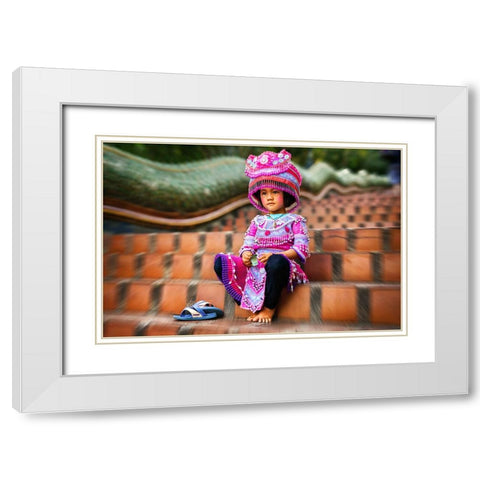 Thai Girl Thailand - 200 White Modern Wood Framed Art Print with Double Matting by Heine, Ben