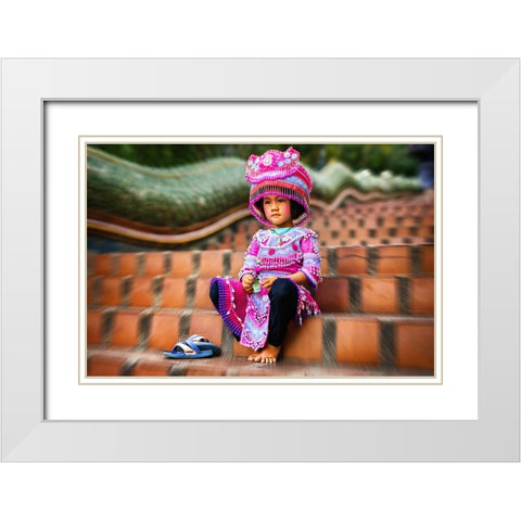 Thai Girl Thailand - 200 White Modern Wood Framed Art Print with Double Matting by Heine, Ben