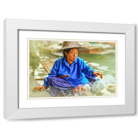 Thailand - 113 White Modern Wood Framed Art Print with Double Matting by Heine, Ben