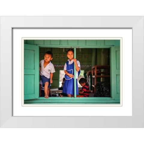 Thailand - 172 White Modern Wood Framed Art Print with Double Matting by Heine, Ben