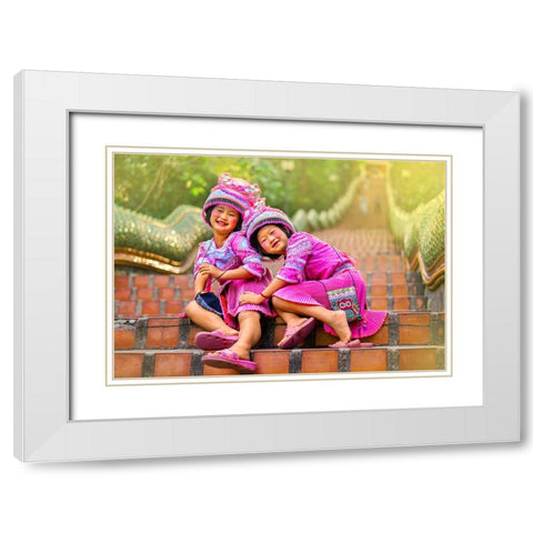 Thailand - 205 White Modern Wood Framed Art Print with Double Matting by Heine, Ben