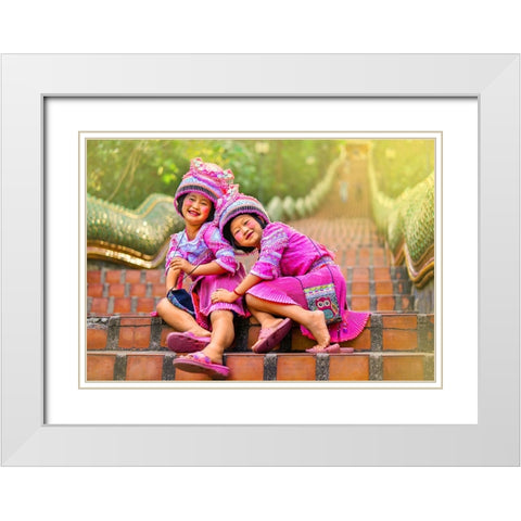 Thailand - 205 White Modern Wood Framed Art Print with Double Matting by Heine, Ben