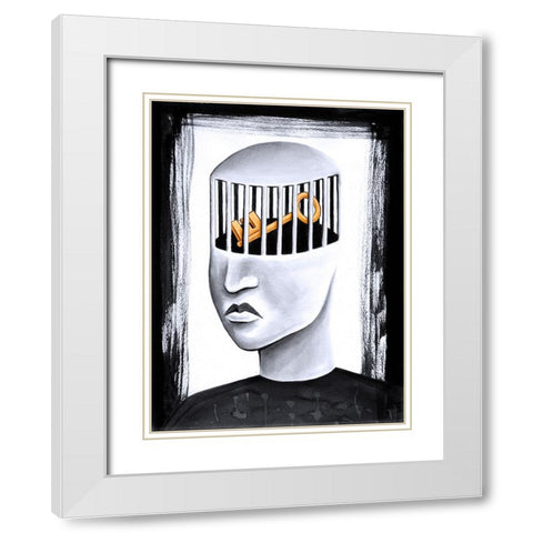 The Key to Your Soul White Modern Wood Framed Art Print with Double Matting by Heine, Ben
