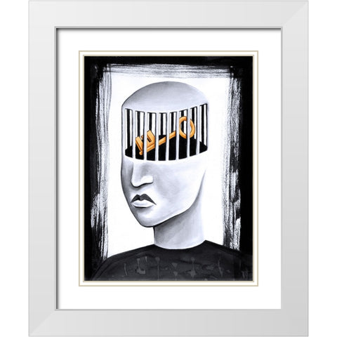 The Key to Your Soul White Modern Wood Framed Art Print with Double Matting by Heine, Ben