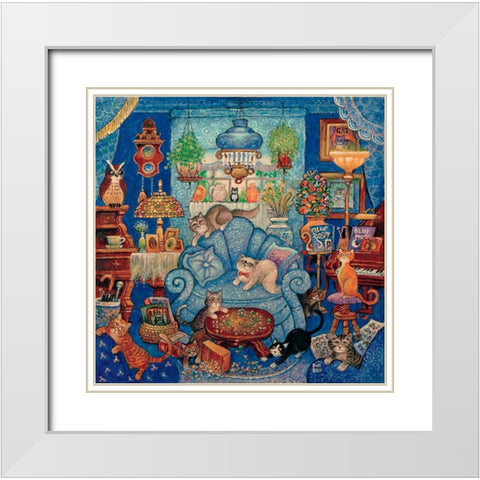 14 White Modern Wood Framed Art Print with Double Matting by Bell, Bill