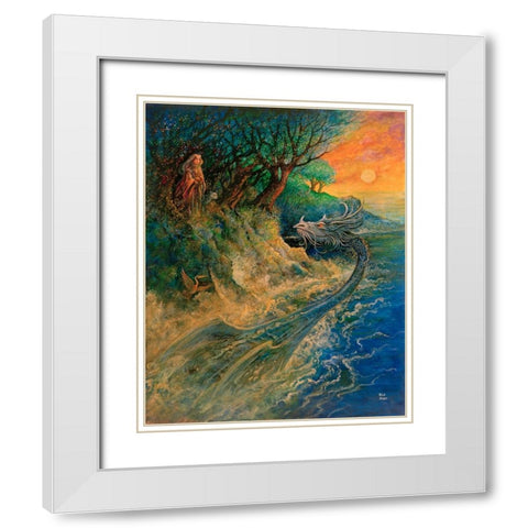 18 White Modern Wood Framed Art Print with Double Matting by Bell, Bill