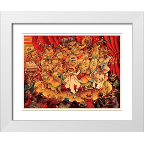 Hidi Ho White Modern Wood Framed Art Print with Double Matting by Bell, Bill