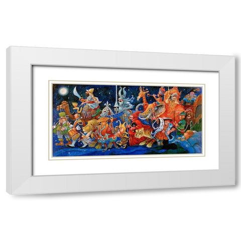 21 White Modern Wood Framed Art Print with Double Matting by Bell, Bill