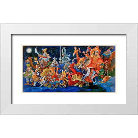 21 White Modern Wood Framed Art Print with Double Matting by Bell, Bill