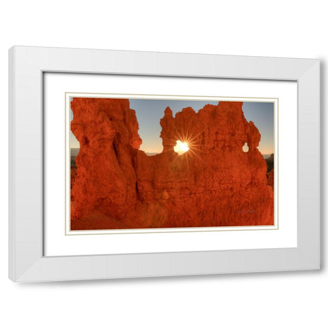 A Twinkle In His Eye White Modern Wood Framed Art Print with Double Matting by Sherrell, Bill