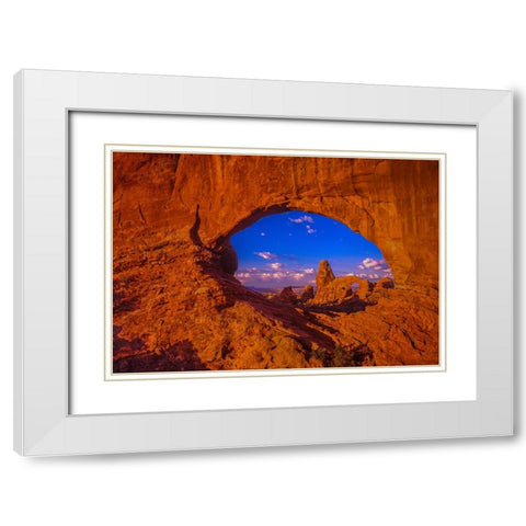 Windows To The Past White Modern Wood Framed Art Print with Double Matting by Sherrell, Bill