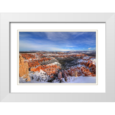 Transformation At Bryce Canyon White Modern Wood Framed Art Print with Double Matting by Sherrell, Bill