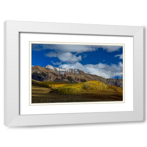 A Colorado Autumn White Modern Wood Framed Art Print with Double Matting by Sherrell, Bill