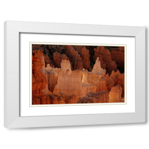 Illumination Castle White Modern Wood Framed Art Print with Double Matting by Sherrell, Bill