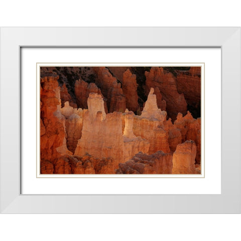 Illumination Castle White Modern Wood Framed Art Print with Double Matting by Sherrell, Bill
