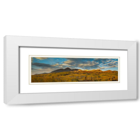 Witness To A Grand Finale White Modern Wood Framed Art Print with Double Matting by Sherrell, Bill
