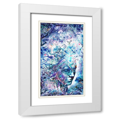 Dreams Of Unity White Modern Wood Framed Art Print with Double Matting by Gray, Cameron