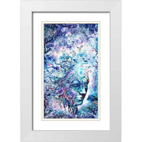 Dreams Of Unity White Modern Wood Framed Art Print with Double Matting by Gray, Cameron