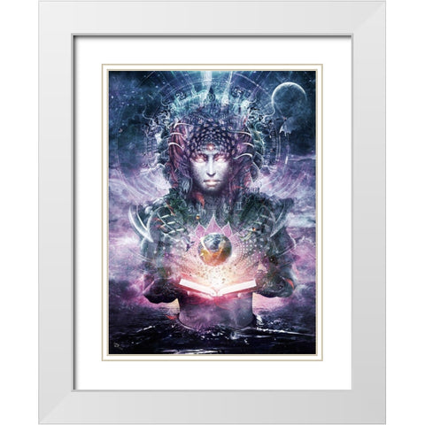 Ocean Atlas White Modern Wood Framed Art Print with Double Matting by Gray, Cameron