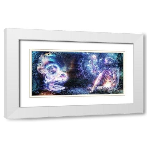 Shoulders And Giants White Modern Wood Framed Art Print with Double Matting by Gray, Cameron