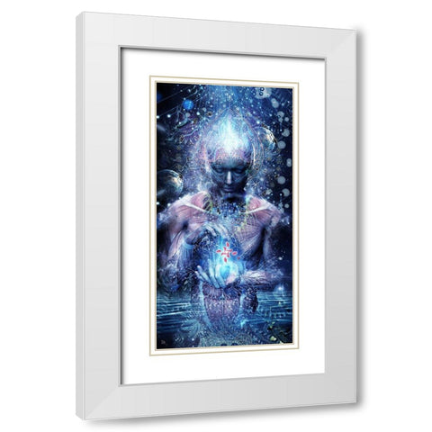 Silence Seekers White Modern Wood Framed Art Print with Double Matting by Gray, Cameron