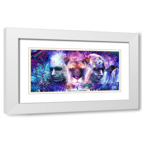 The Beauty Of It All White Modern Wood Framed Art Print with Double Matting by Gray, Cameron