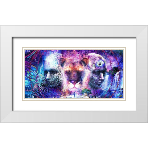 The Beauty Of It All White Modern Wood Framed Art Print with Double Matting by Gray, Cameron