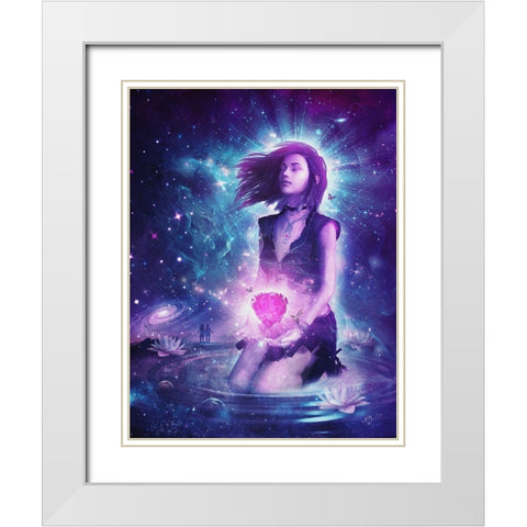 Dream Away White Modern Wood Framed Art Print with Double Matting by Gray, Cameron