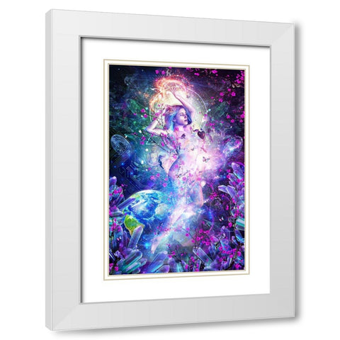 Encounter With The Sublime White Modern Wood Framed Art Print with Double Matting by Gray, Cameron