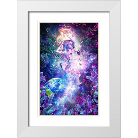 Encounter With The Sublime White Modern Wood Framed Art Print with Double Matting by Gray, Cameron