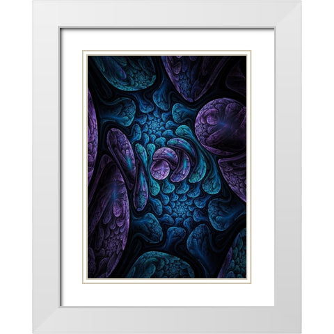Elemental Dreams White Modern Wood Framed Art Print with Double Matting by Gray, Cameron
