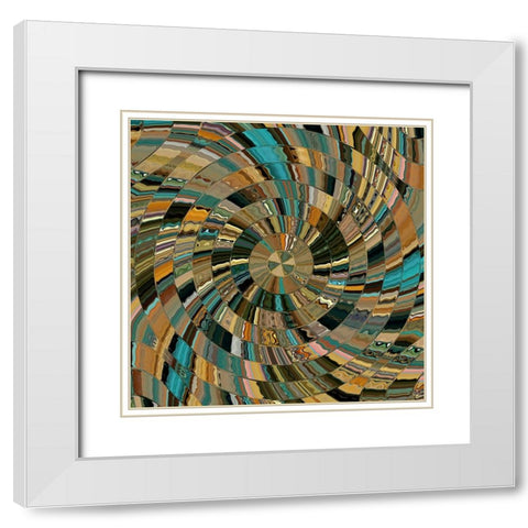 Ari-Zodiac White Modern Wood Framed Art Print with Double Matting by Manlove, David
