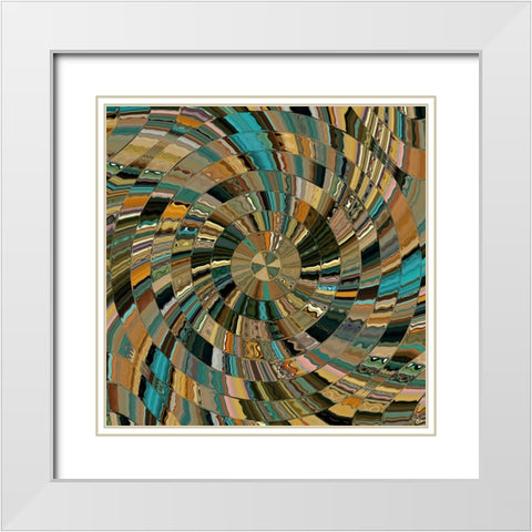 Ari-Zodiac White Modern Wood Framed Art Print with Double Matting by Manlove, David