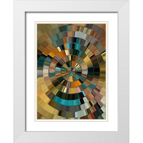 Arizona Prism White Modern Wood Framed Art Print with Double Matting by Manlove, David