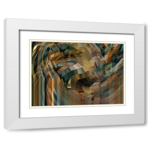 Mushrooms Forever White Modern Wood Framed Art Print with Double Matting by Manlove, David