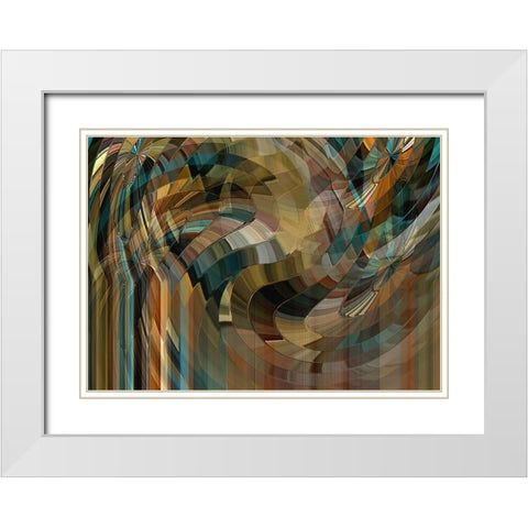 Mushrooms Forever White Modern Wood Framed Art Print with Double Matting by Manlove, David