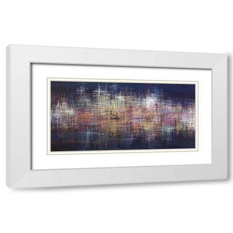 Pastel Crosses White Modern Wood Framed Art Print with Double Matting by Manlove, David