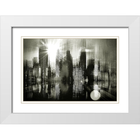 Minneapolis Apocalypse White Modern Wood Framed Art Print with Double Matting by Manlove, David