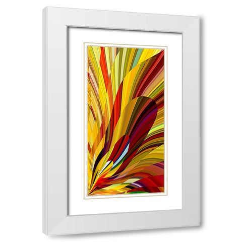 Candle Flame White Modern Wood Framed Art Print with Double Matting by Manlove, David
