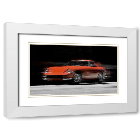 Ferrari 275 GTB White Modern Wood Framed Art Print with Double Matting by Manlove, David