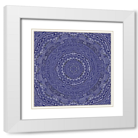 Very Peri Rollers White Modern Wood Framed Art Print with Double Matting by Manlove, David