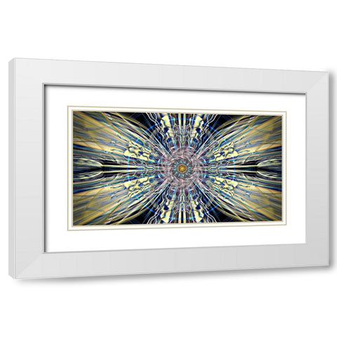Plasmology White Modern Wood Framed Art Print with Double Matting by Manlove, David