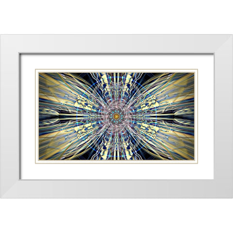 Plasmology White Modern Wood Framed Art Print with Double Matting by Manlove, David