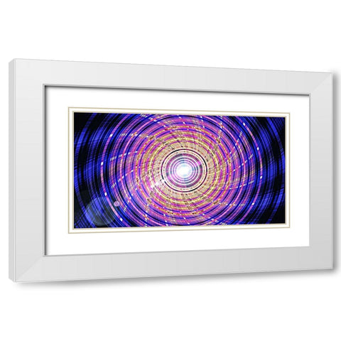 Phosphorus Propeller White Modern Wood Framed Art Print with Double Matting by Manlove, David