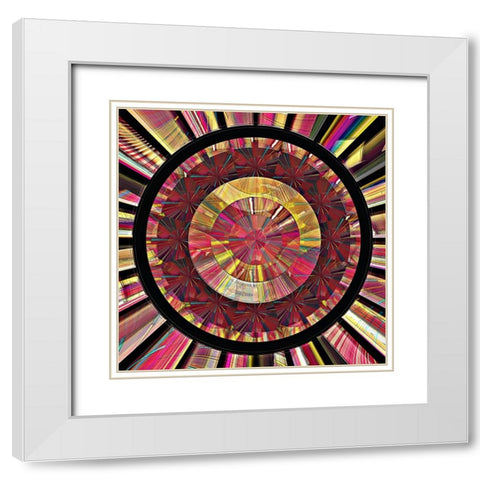 Pearl Electric Half-Hour Clock 2 White Modern Wood Framed Art Print with Double Matting by Manlove, David