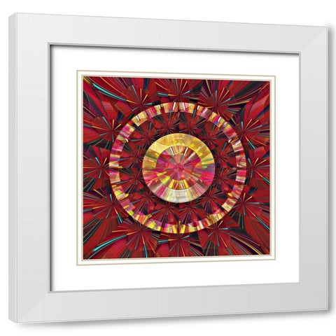 Pearl Electric Half-Hour Clock 3 White Modern Wood Framed Art Print with Double Matting by Manlove, David