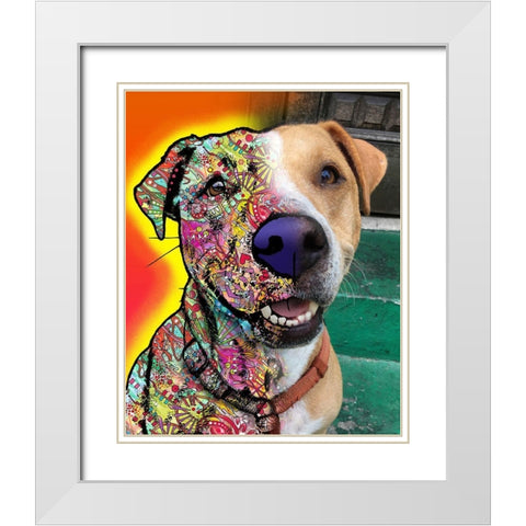 Dale Seaton_Dingo White Modern Wood Framed Art Print with Double Matting by Dean Russo Collection