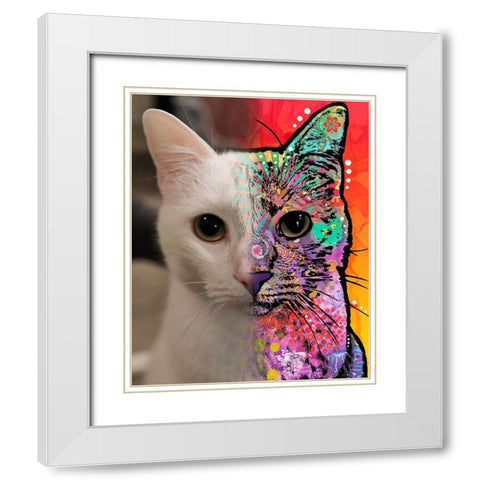 Katy Andaluz_Ezreal White Modern Wood Framed Art Print with Double Matting by Dean Russo Collection
