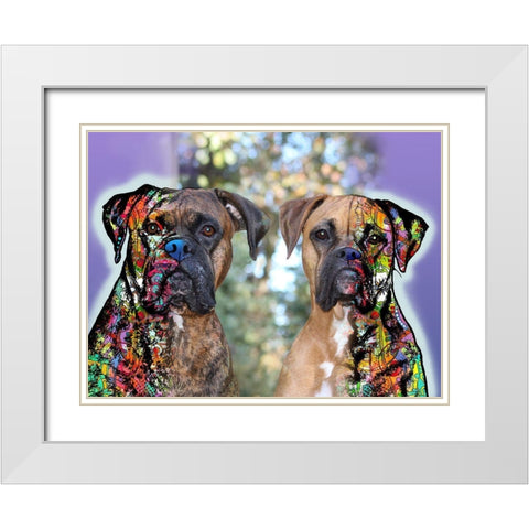 Meredith Salters 2 White Modern Wood Framed Art Print with Double Matting by Dean Russo Collection